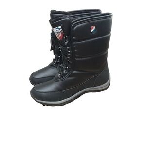Khombu Ski Team Black Snow Boots Sz 7